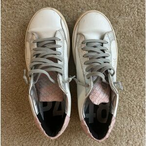 P448 Low Top Pink and Grey Sneakers